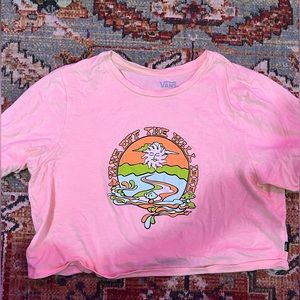 vans cropped tee